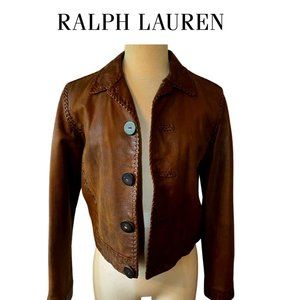★ RALPH LAUREN LEATHER JACKET ★